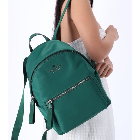 kate spade Handbags - Kate Spade Chelsea Medium Backpack The Little Better Nylon Deep Jade Green
